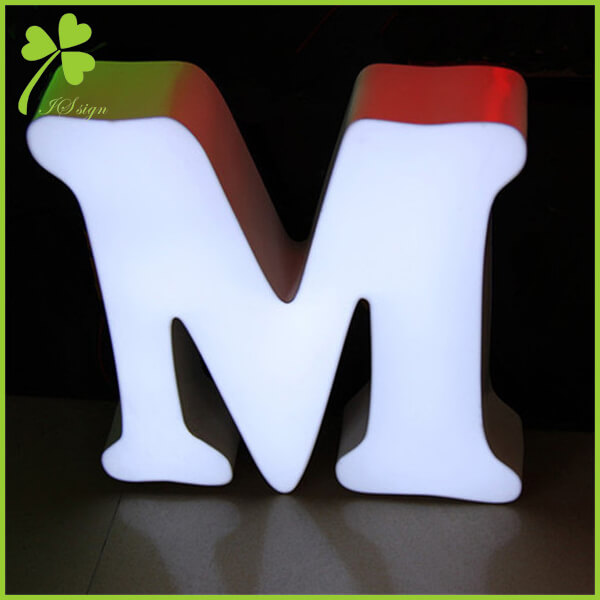 Halo lighted lit acrylic letters L1000