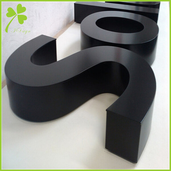 Flat Metal Sign Letters - Custom Painted Steel Letters