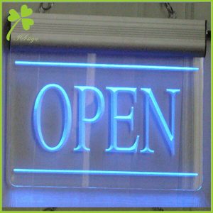 Custom OPEN Acrylic LED Sign Manufacturers