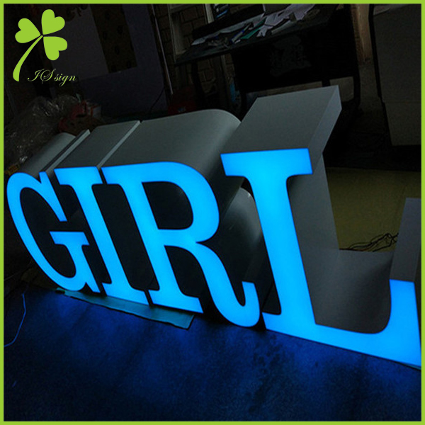 3d letters sign