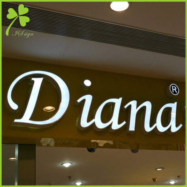 Wholesale Beautiful Acrylic Frontlit and Backlit Mini 3D Channel Letters -  China Face and Back Lighting and LED Sign price