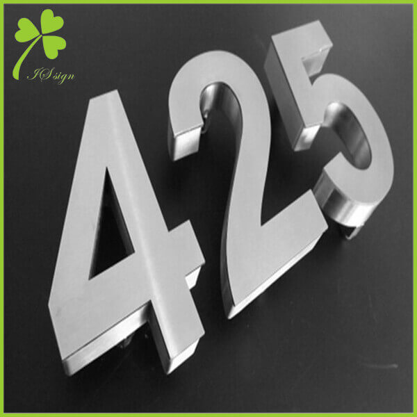 Customized Small Coated Metal Letters and Numbers Sign - China Letter Sign,  Number Sign