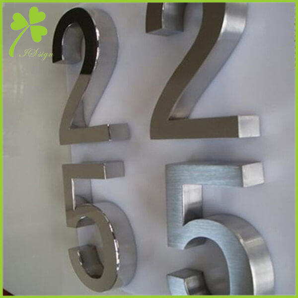 Customized Small Coated Metal Letters and Numbers Sign - China Letter Sign,  Number Sign