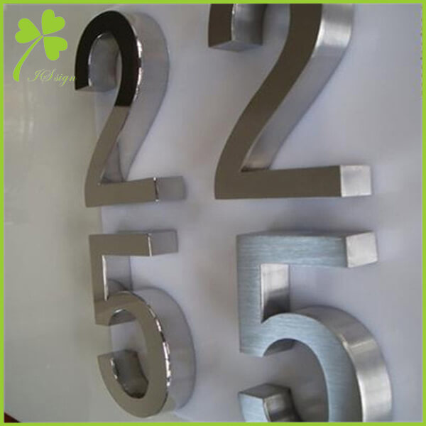 Vintage Metal Numbers