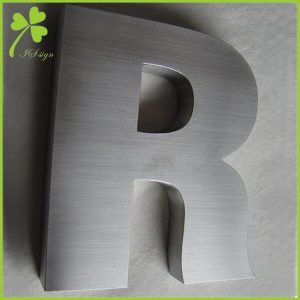 Custom Brush Stainless Steel Alphabet Letters