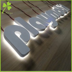 Custom Outdoor Halo Lit Signage Letters Manufacturers