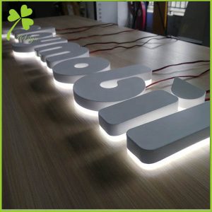 Outdoor Metal Halo Lit Signage Letters