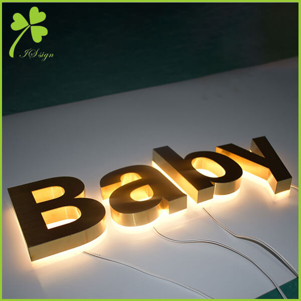 Details about   Custom 6'' green lighted channel letters reverse logotypes waterproof signboards 