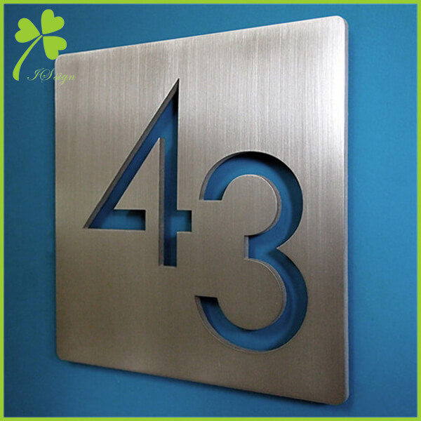 Custom Brushed Aluminum Sign Metal Signs for Business