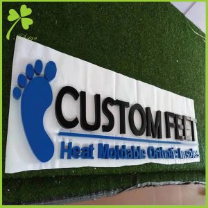 Custom Stainless Steel Company Office Logo Sign