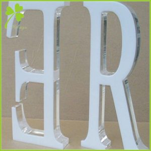 Clear Acrylic Fillable Letters