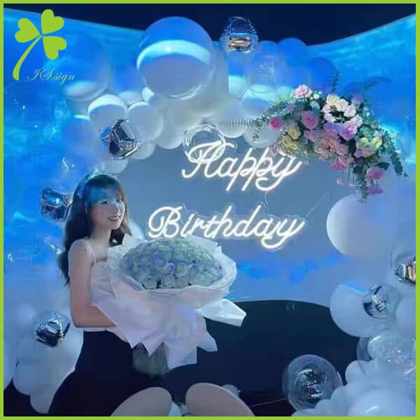 Neon Light Signs Happy Birthday