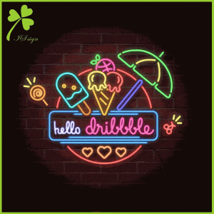 Custom Animated Neon Sign