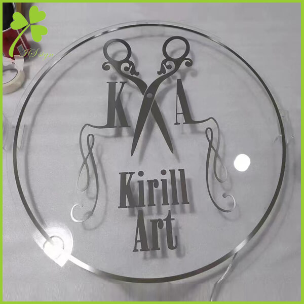 Custom Round Acrylic Backlit Sign Manufacturer