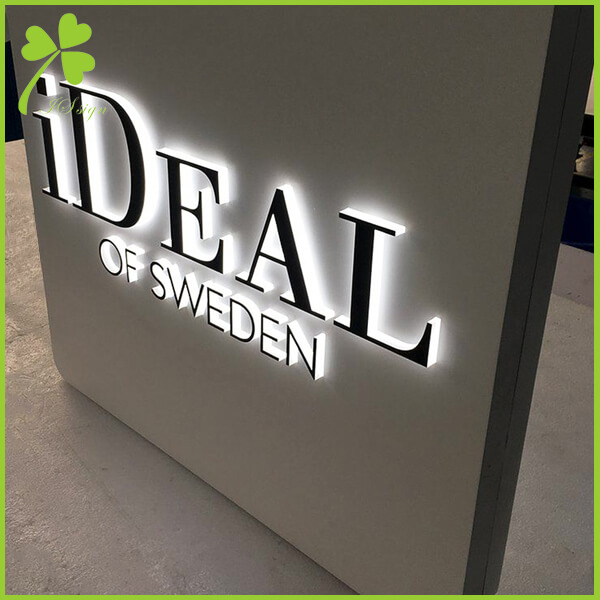 Custom Push Through Backlit Sign