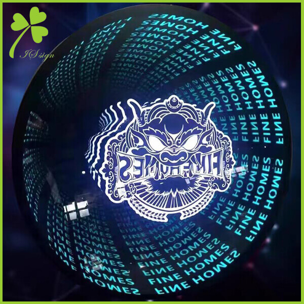 Infinity Mirror Logo Sign